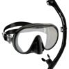 kit snorkeling Cressi, máscara Musa unisex, snorkel Scilla Dry, equipo de snorkel viaje, DM425050 snorkeling